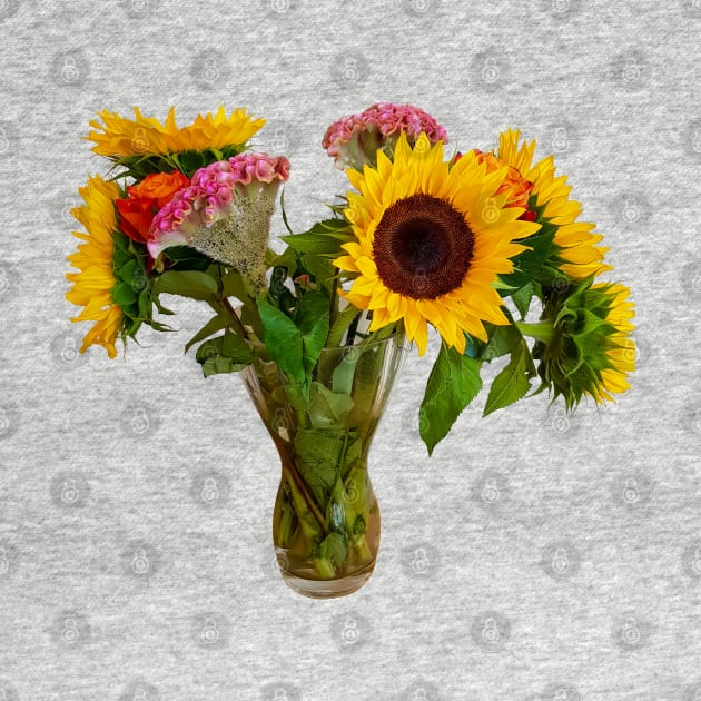 Sunflowers in a Vase Photo by ellenhenryart